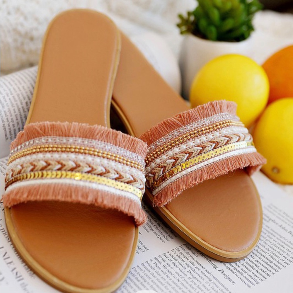 Sequin Sandals